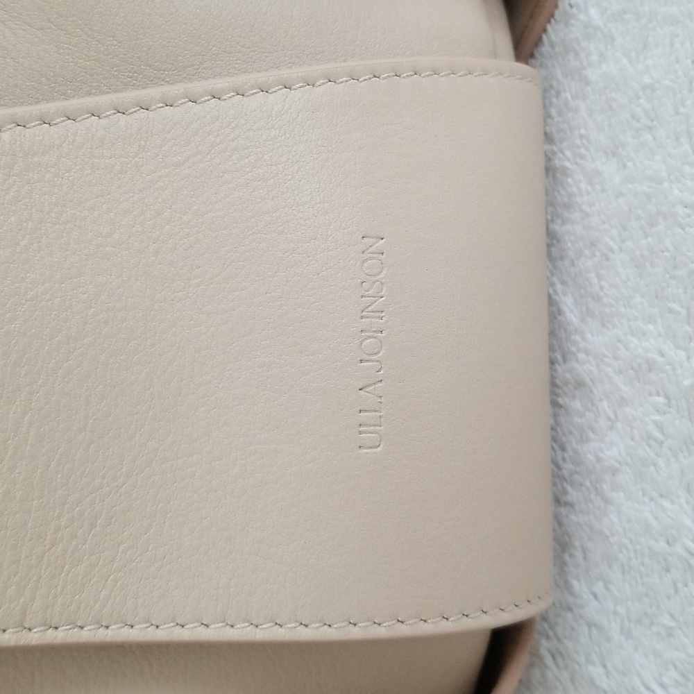 New Ulla Johnson Lotus Pleated Leather Bucket Bag - Picture 7 of 12